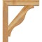 Ekena Millwork Funston Block Rough Sawn Bracket w/ Offset Brace, Western Red Cedar, 6"W x 28"D x 32"H BKT0604X28X32FST05RWR - alternate 4